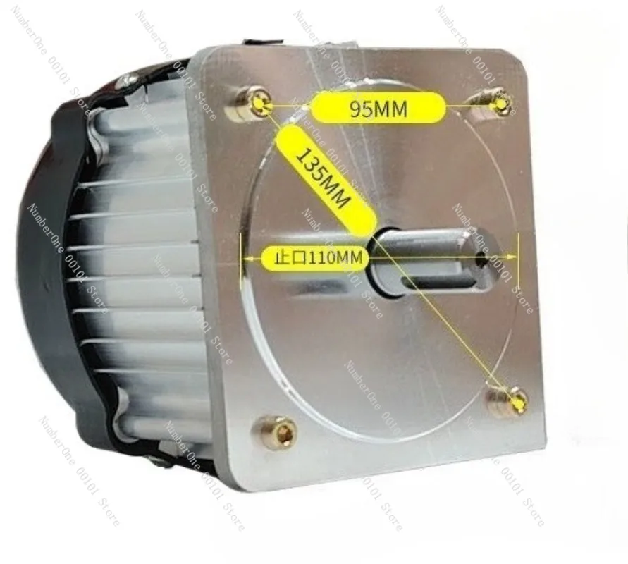 RV63 Turbo Reducer Crawler Chassis Vehicle Motor Transport Vehicle Lawn Mower DC Brushless Reduction Motor