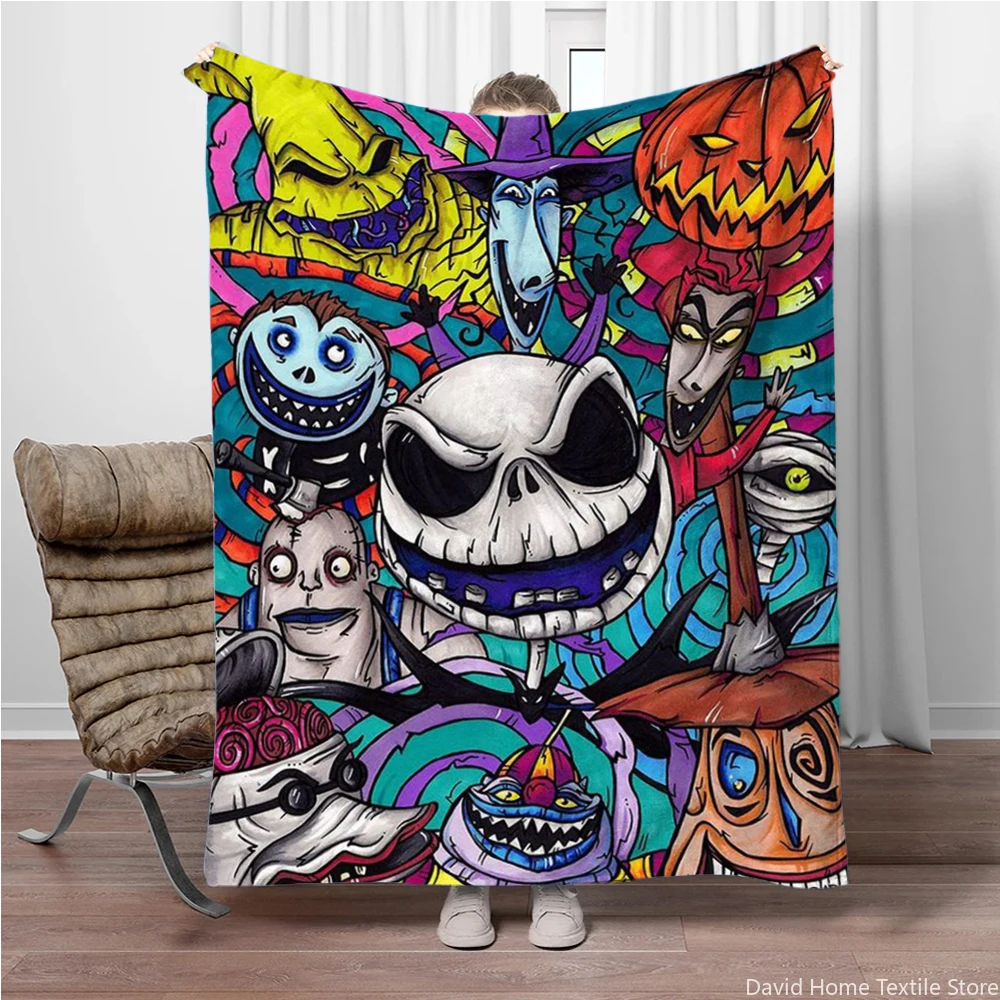 MINISO Christmas Eve Horror HD Print Blanket.Four Seasons Blanket.Office,Chair,for Sofa,Living room,Travel Picnic Blanket Gifts