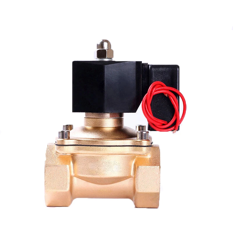 

1-1/4" Brass Normally Closed Solenoid Valve 220V 110V 24V 12V 24 hours Non Heating Solenoid Valve Energy-Saving Water Valves