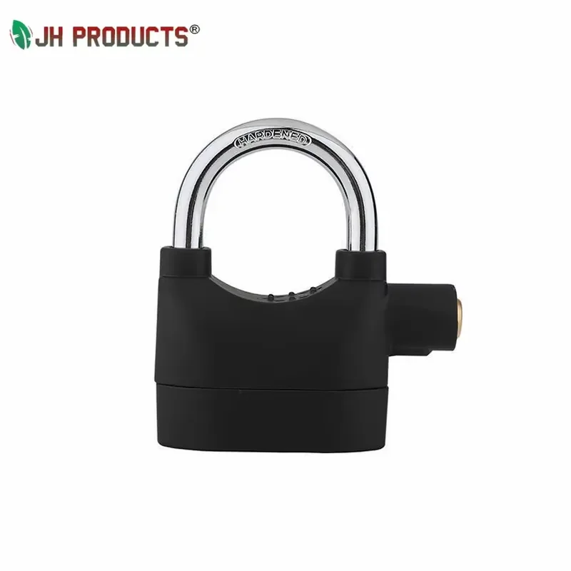 110dB Aluminum Alloy Siren Alarm Padlock for Motorcycle Anti-Theft Safe Alarm Padlock