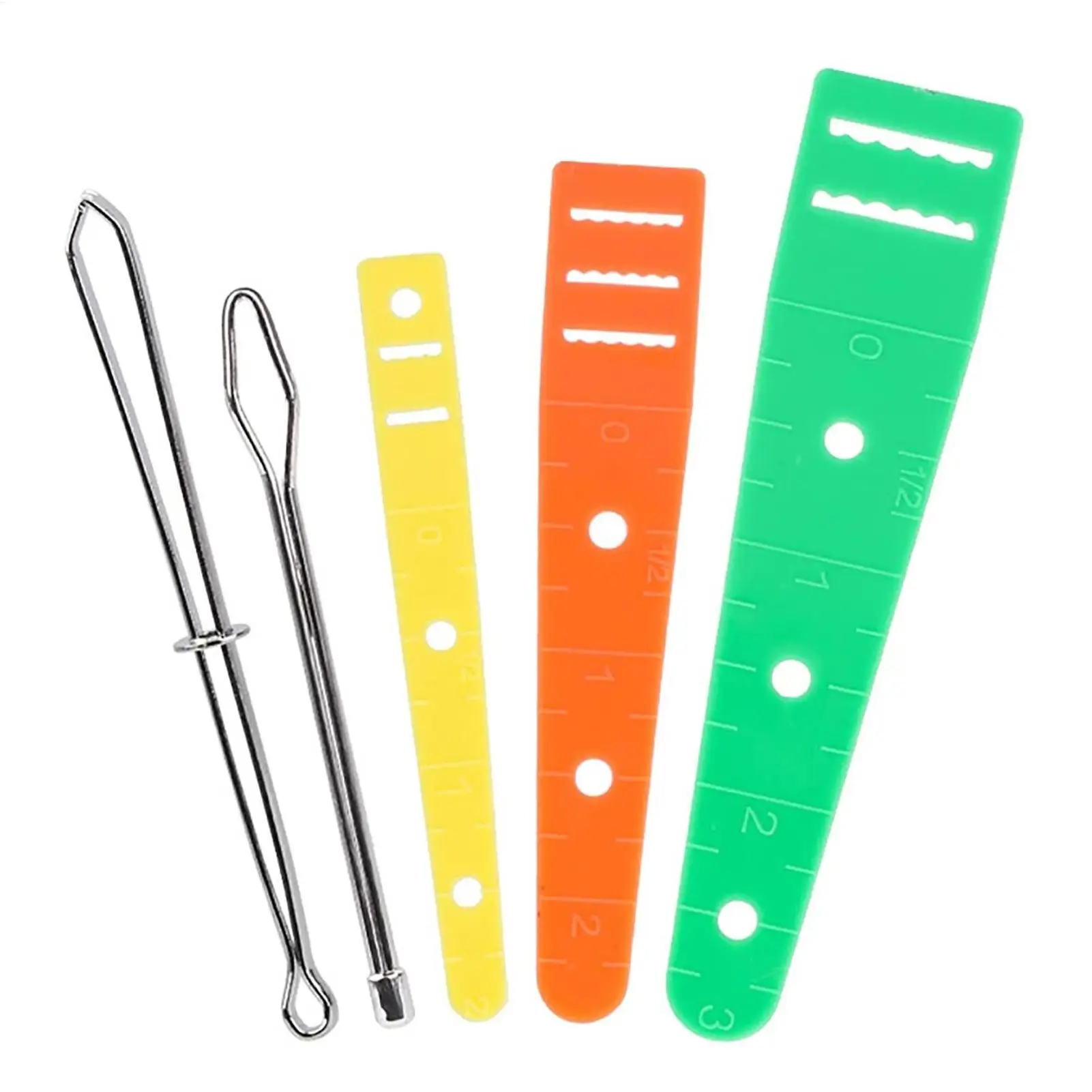 5pcs Drawstring Threader Tool Set Flexible Portable Stainless Steel Hoodie String Threading Tool Kit For Jackets Sweatpants
