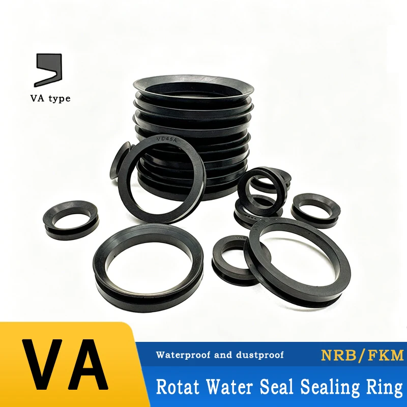 1/2/5pcs  VA 14/16/18/20/25/30/32/35/38/40/45/50/55/60/65/70-170 NBR/FKM O-Ring Gasket Sealing Cuff Rotary Rod Shaft Water Seal