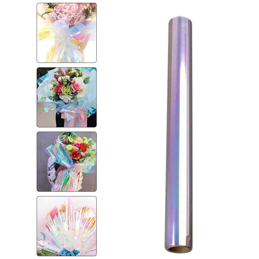 Cellophane Wrap Iridescent Film Paper Bright Color DIY Wrapping Decoration Gifts Flowers Crafts Packing Sheet Cellophane Wrap