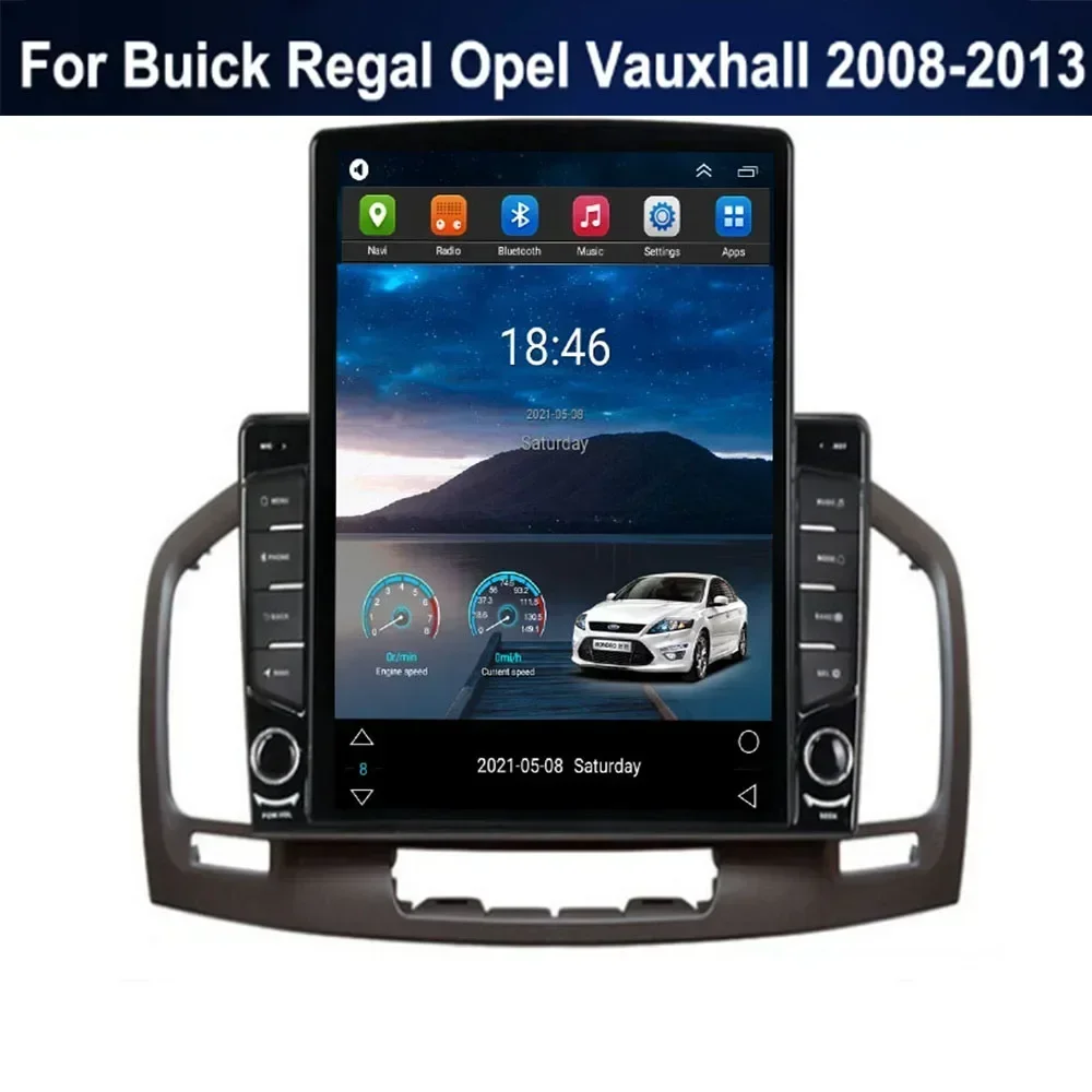 For Tesla Style Android13 Car Radio For Buick Regal 2009 - 2013 Opel Insignia Multimedia Video Player GPS Stereo Carplay DSP RDS