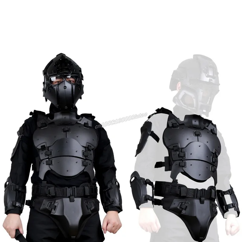 Tactical Armor Suit Protective Vest Breastplate Seal Adjustable Waist Hunting Removable Armor for Airsoft CS Shooting Wargame