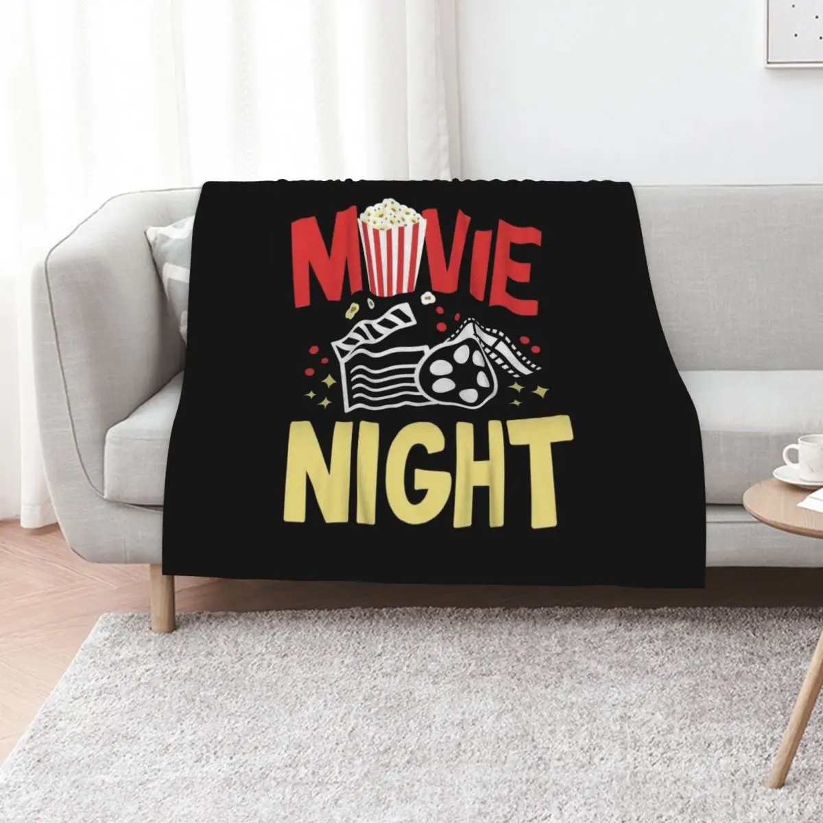 Movie Popcorn Cinema Throw Blanket Luxury Designer Furrys Shaggy funny gift Bed covers manga Blankets