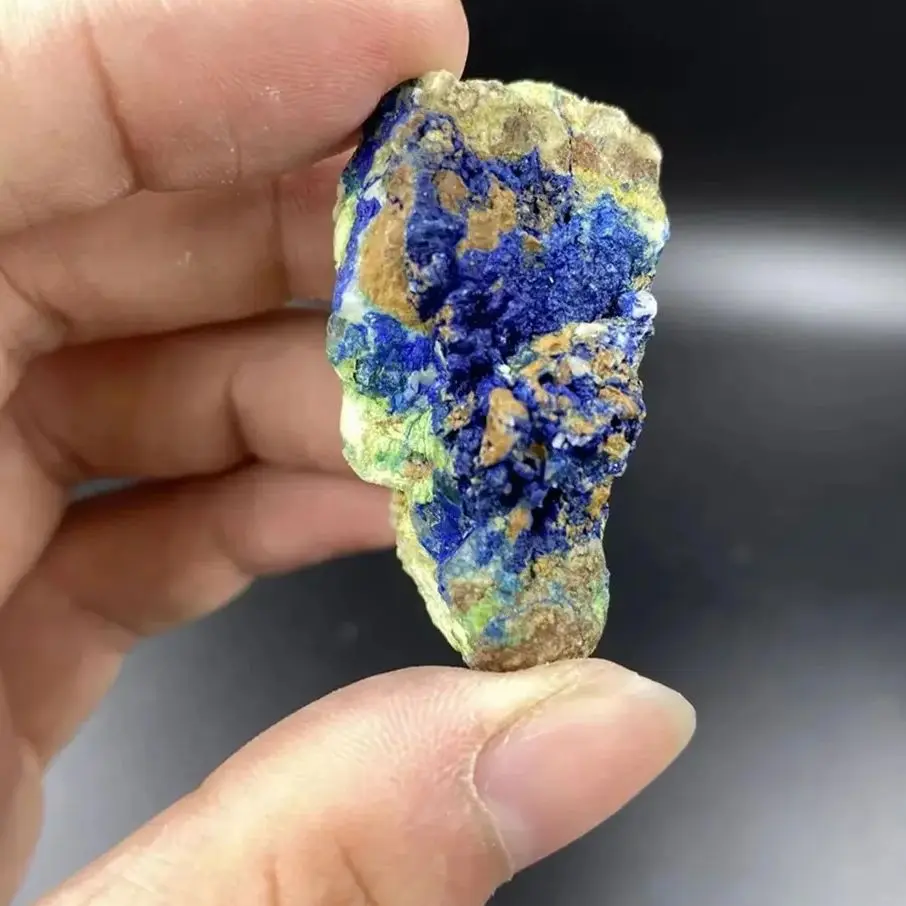 Natural azurite malachite crystal symbiotic mineral crystal ore specimen ornamental collection decoration and teaching research