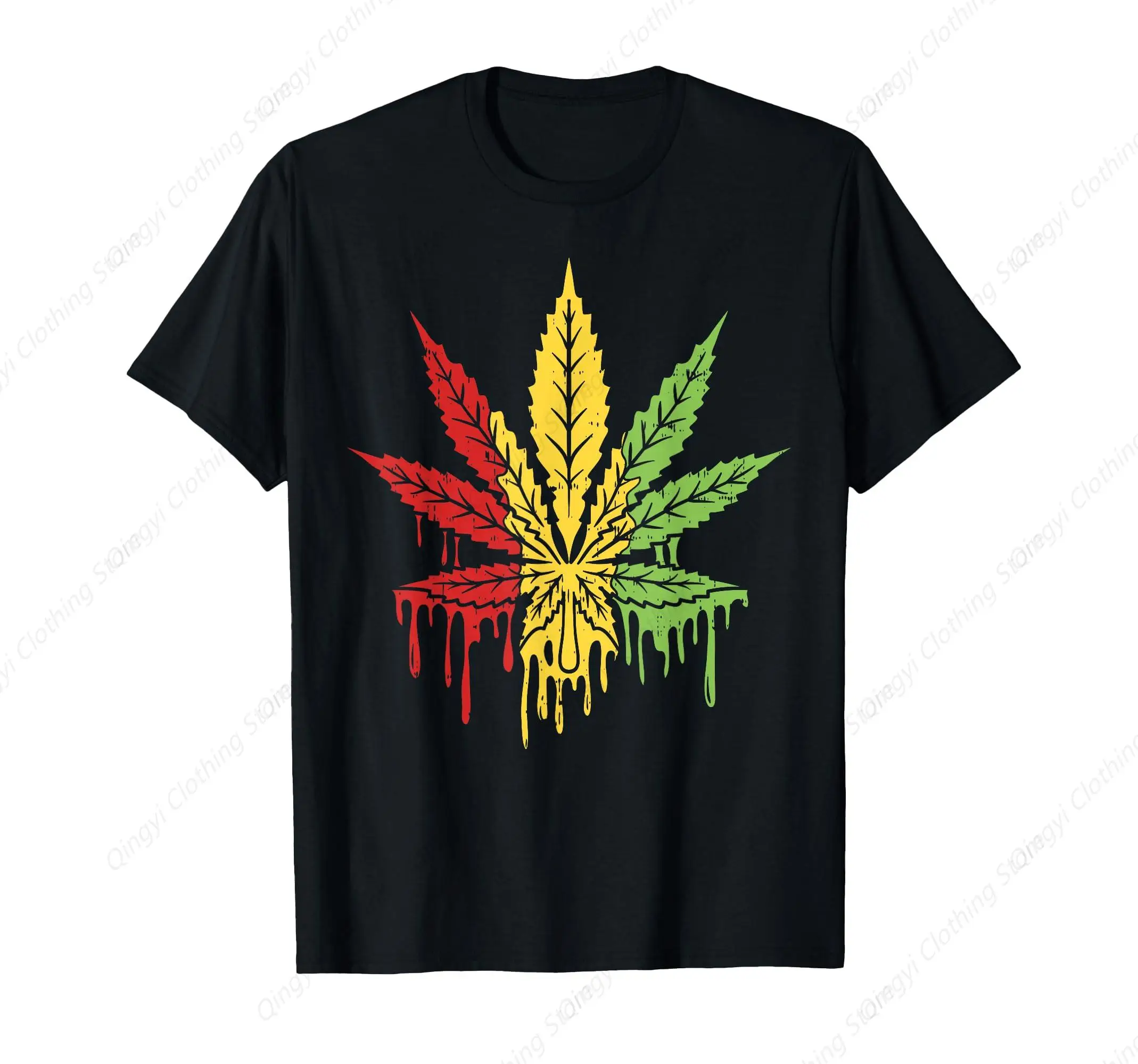 

Weed Paint Drip Marijuana Cannabis 420 Rasta T-Shirt
