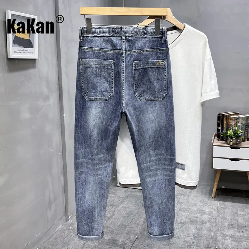 Kakan - European and American Straight Casual Blue Jeans, Spring and Summer New Youth Jeans Men's K023-3658