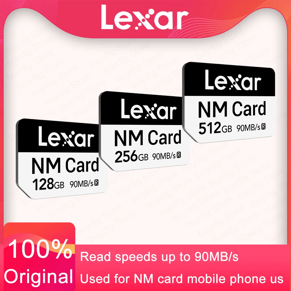 Lexar NM Memory Card 128GB 256G 512G read up to 90MB/s For Huawei Mate 20 P30 PRO Nova5 P40 4G 5G mobile Honor/MatePad Pro phone