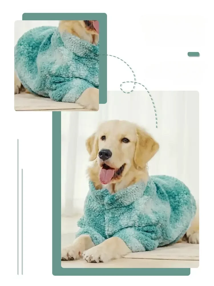 Dog Clothing For Autumn And Winter Golden Retriever Labrador Retriever Pet Medium To Large Size Dog