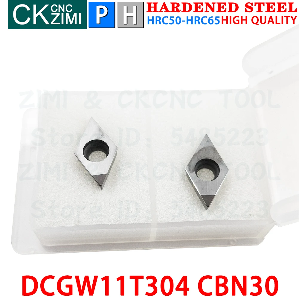 DCGW11T304 CBN30 DCGW 11T304 CBN เครื่องมือกลึงเม็ดมีดโบรอนไนไตรด์ เครื่องมือกลึงโลหะ CNC DCGW 11T3 สำหรับเหล็กชุบแข็ง