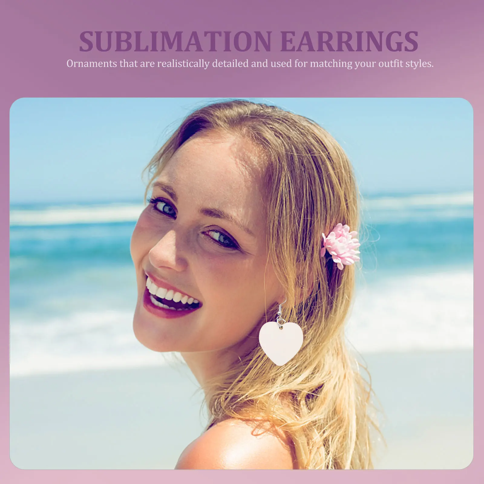 

Earring Pendant Diy Sublimation Blanks Heat Transfer Craft Kit Jewelry Making Supplies Handmade Earrings Decorative Accessories