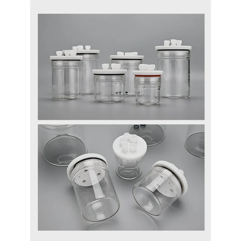 **5 Port Sealed H‑Cell Quartz Photo Single Double Layer Three Electrode Two Gas Port Electrochemical Cell**AliExpress