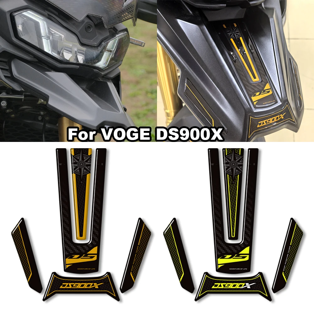 

﻿ For VOGE DS900X 900DSX 900 DSX Adventure 2024 2025 Motorcycle Sticker Kit 3D Epoxy Resin Front Peak Protection Sticker