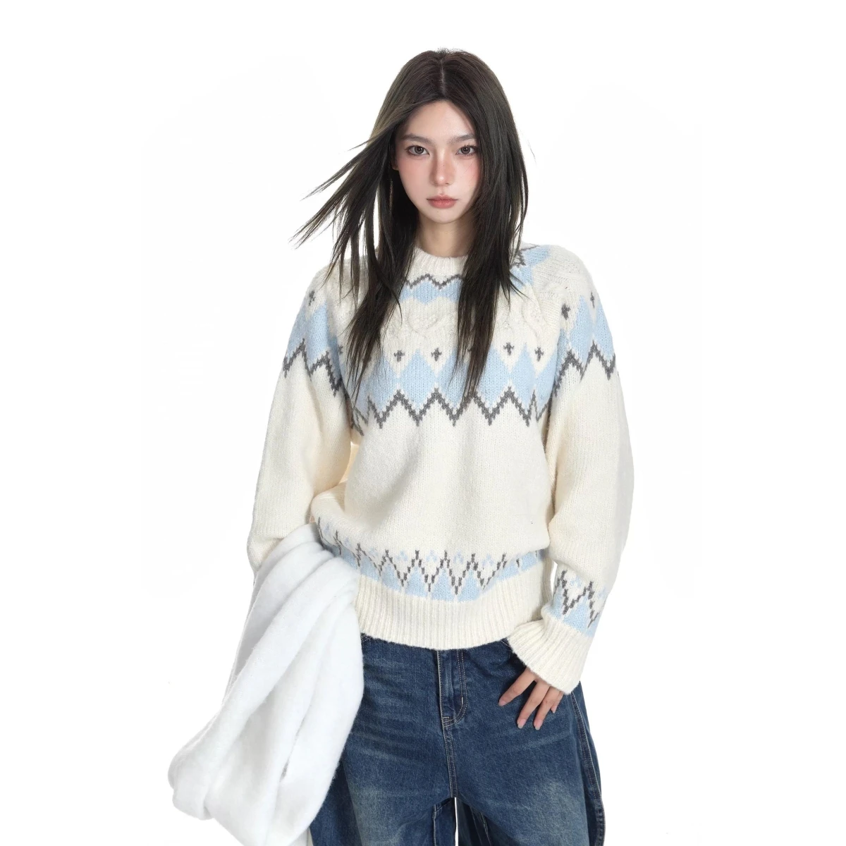 

Облегающий круглый трикотаж Ne, мужской модный осенне-зимний базовый свитер, новинка 2024, мужской вязаный свитер Ele