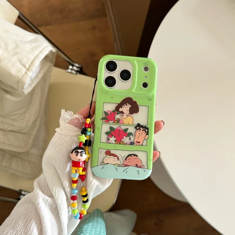 

Cartoon Cute Crayon Shin-chan Nohara Hiroshi Nohara Misa Phone Case For Phone Case For iphone 13 14 15 16 17 Pro Max Funny Cover