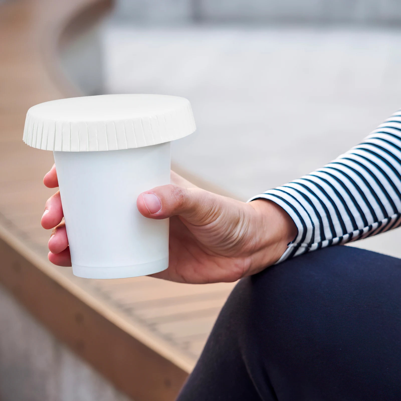 

100pcs Disposable Paper Cup Covers Safe Coffee Lids Hotel Mugs Universal Cup Lids Paper Material Kitchen Bar Supplies