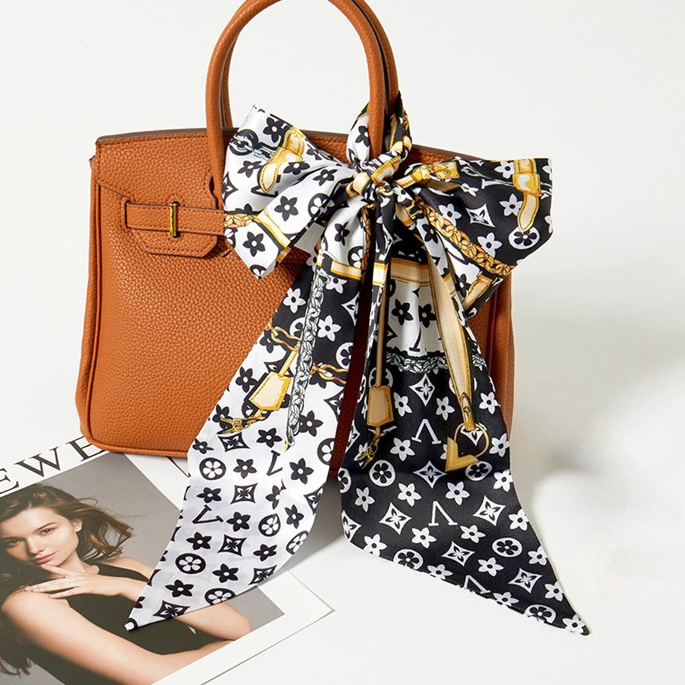

Fashion Printed Silk Scarf Casual Loose-Fitting Accessory All-Season Tie Wrap Professional Lapel Ribbon Mainland China Origin