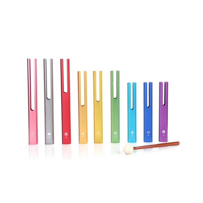 Music Healing Therapy Strong Vibration Sound Healing Oval Tubes Musical Instruments Aluminum Tubular Bells Solfeggio Frequencies