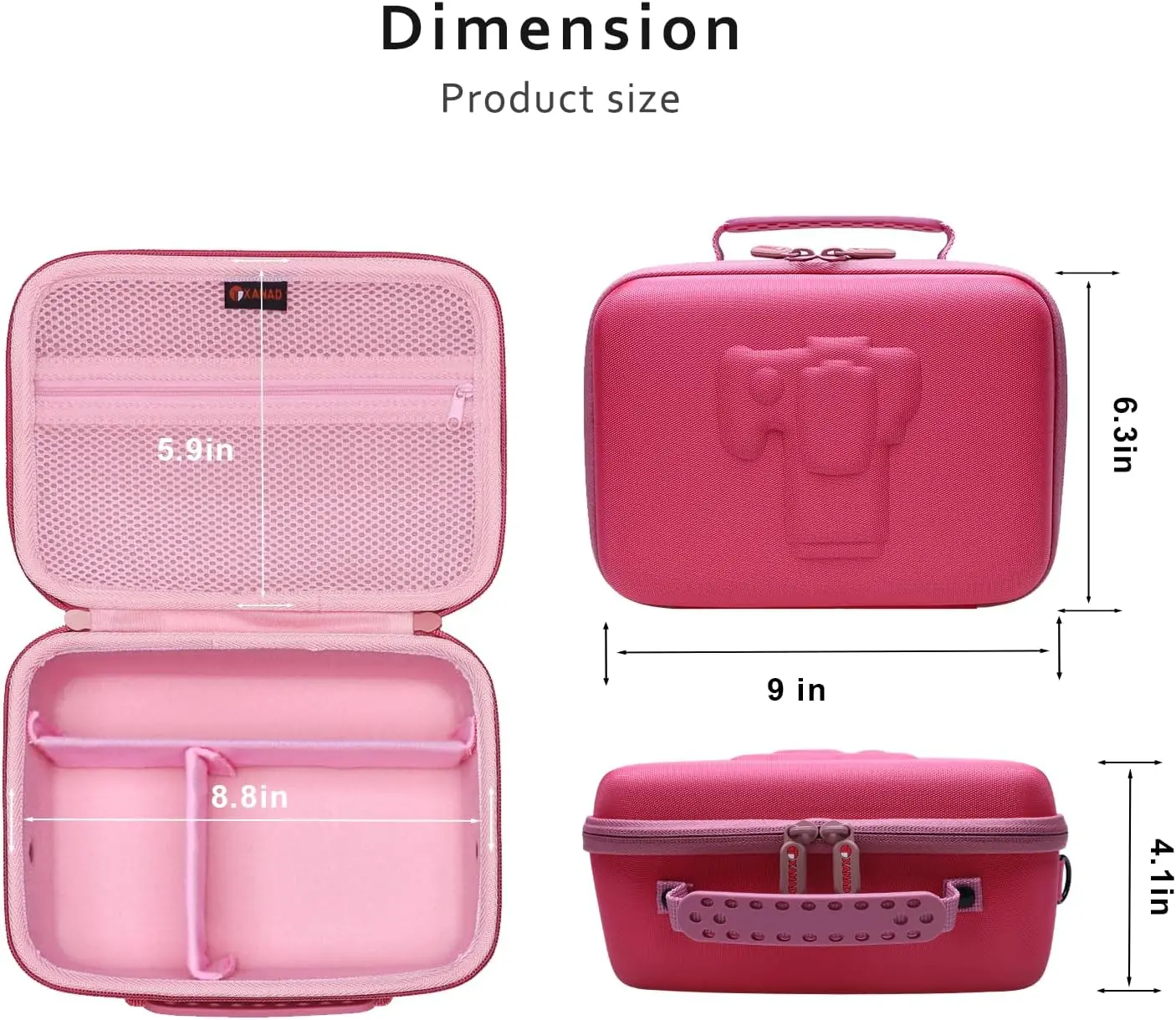 حافظة كاميرا لكاميرات Canon EOS Rebel T7/R50/R6 Mark II/R100/R5 Mark II/RP/R7/SL3/R5/T100 DSLR مع عدسة وحامل ثلاثي القوائم وحزام كتف و4 D #3