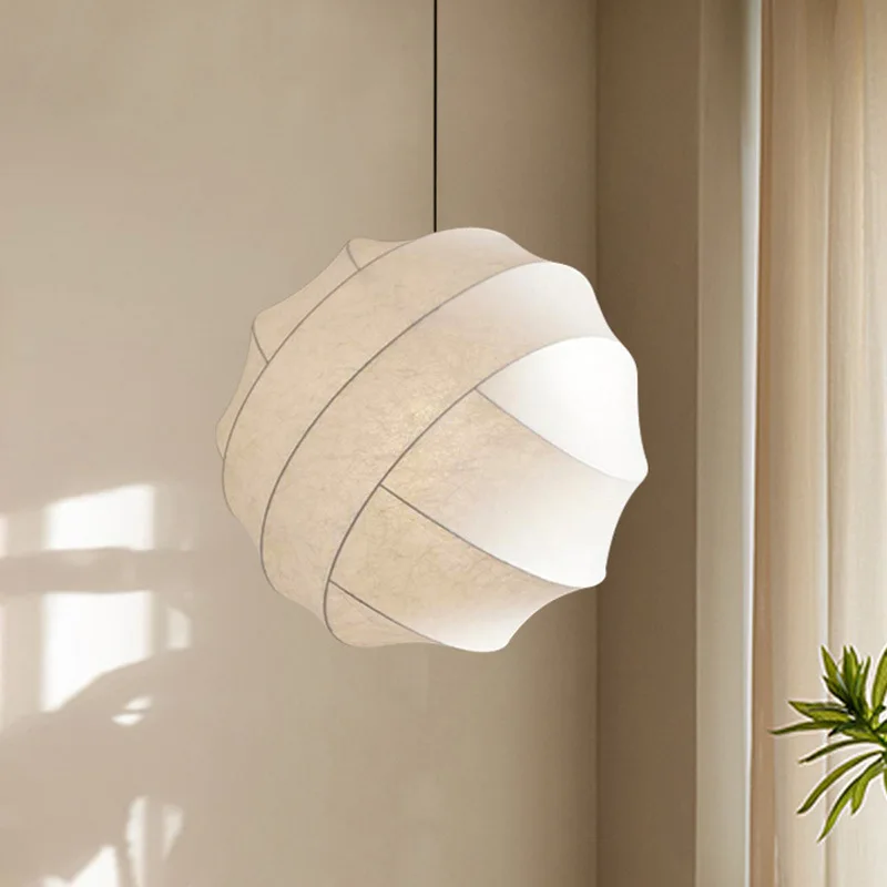 

Wabi silkworm chandelier Japanese living room lamp
