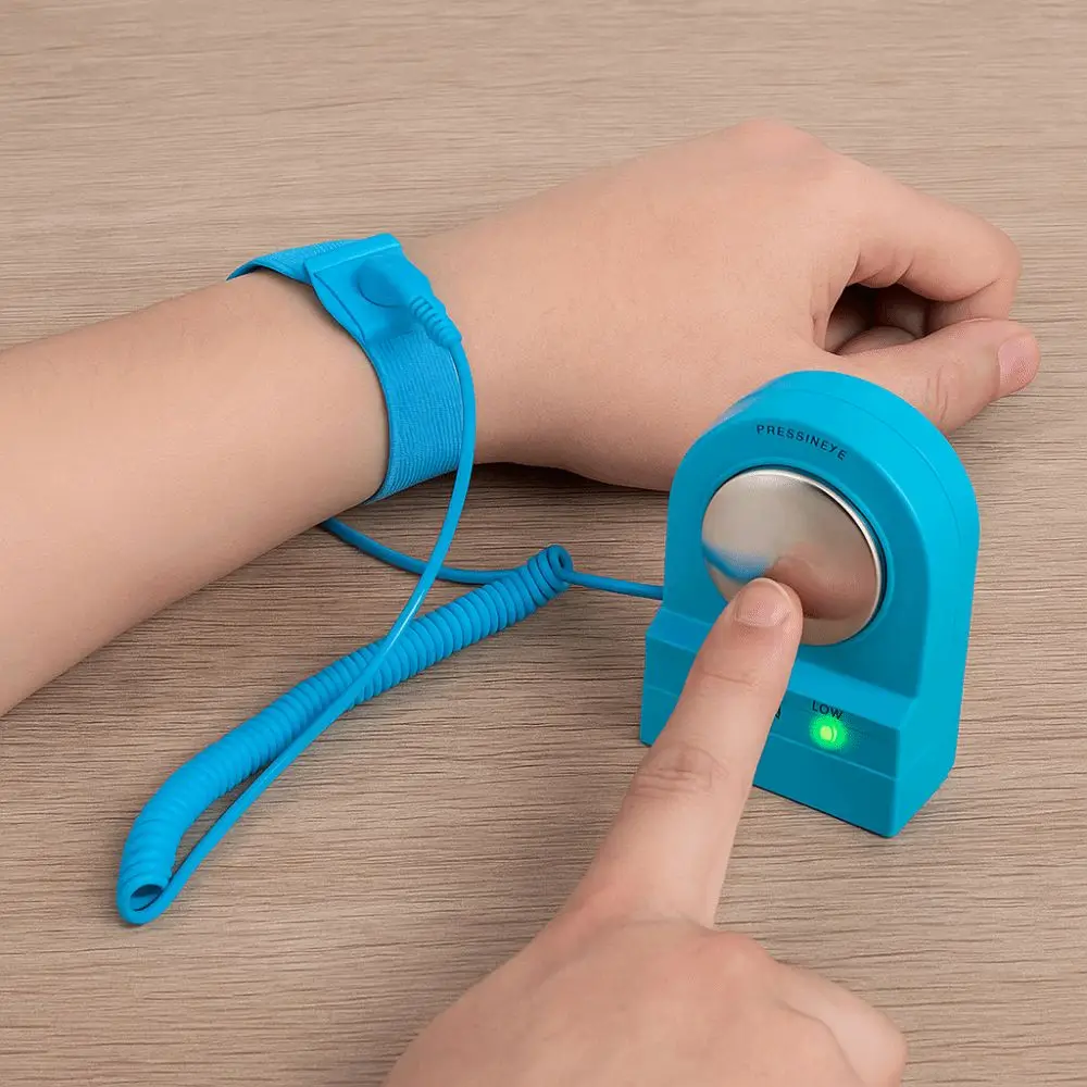 High Quality ESD Wrist Strap Tester Cushion Connecting Ground Wire Connection Anti-Static Wrist Strap Tester Wired Cordless
