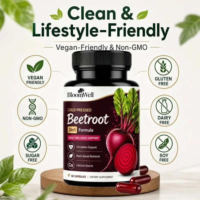 Nutrise Beetroot Capsules with Grape Seed Extract, 60 Capsules