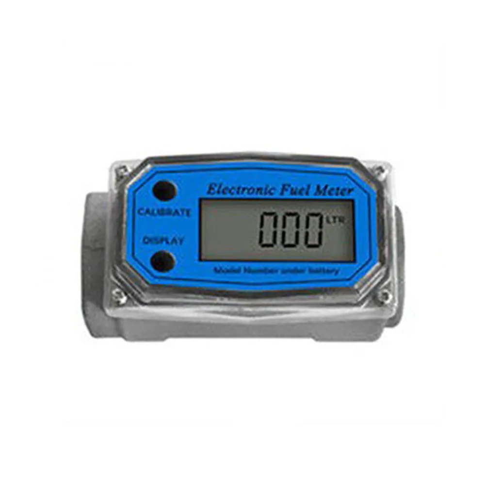 LLW-25 Digital Turbine Flow Meter Electronic LCD Display Gasoline Diesel Kerosene Oil Fuel Meter Chemical liquids Gauge