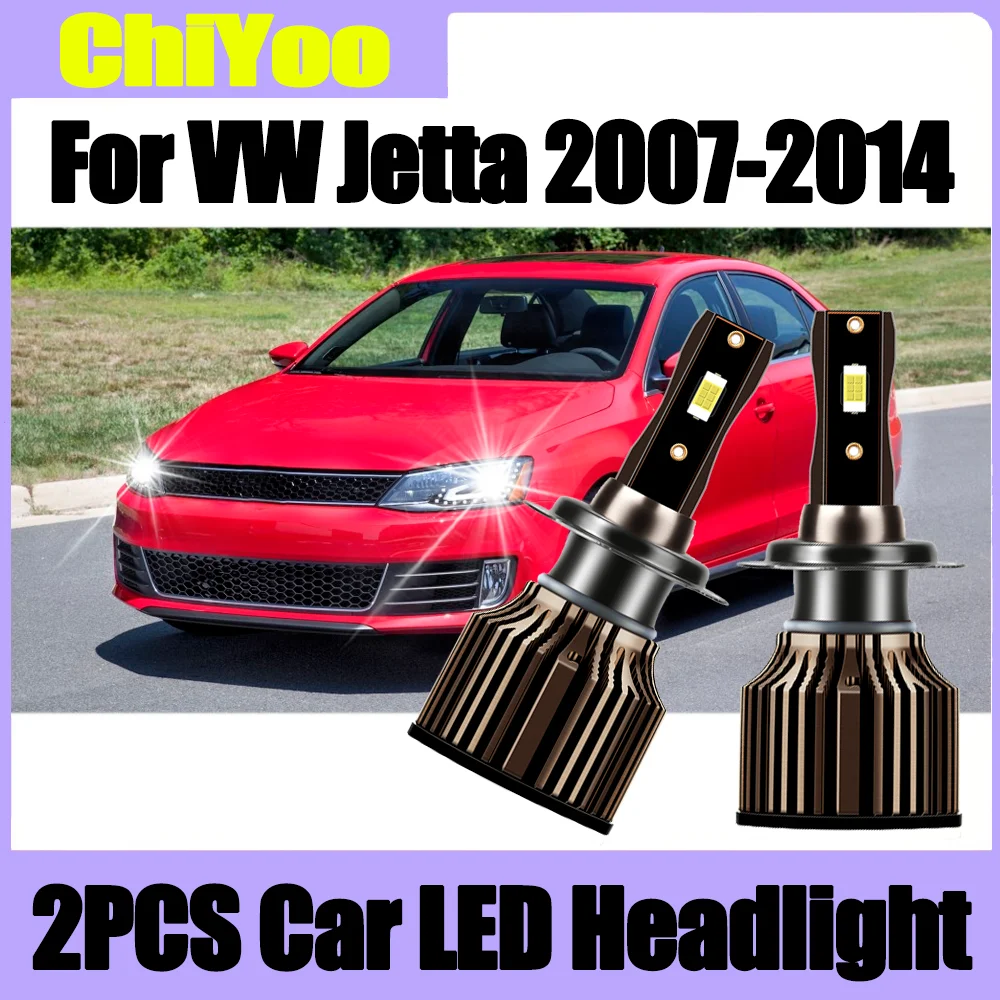 

2PCS 6500K White LED Headlight 120W High Power Car Turbo Light 20000LM 12V For VW Jetta 2007 2008 2009 2010 2011 2012 2013 2014