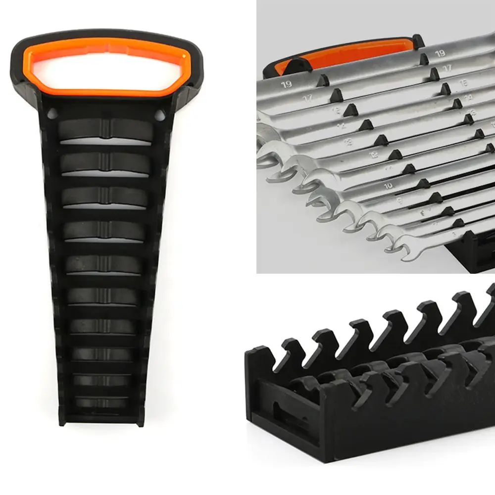 Ratchet Wrench Set Bracket Rail Tray Saves Space Wrenches Keeper Wrenches Storage Rack Spanner Organizer Wrench Holder