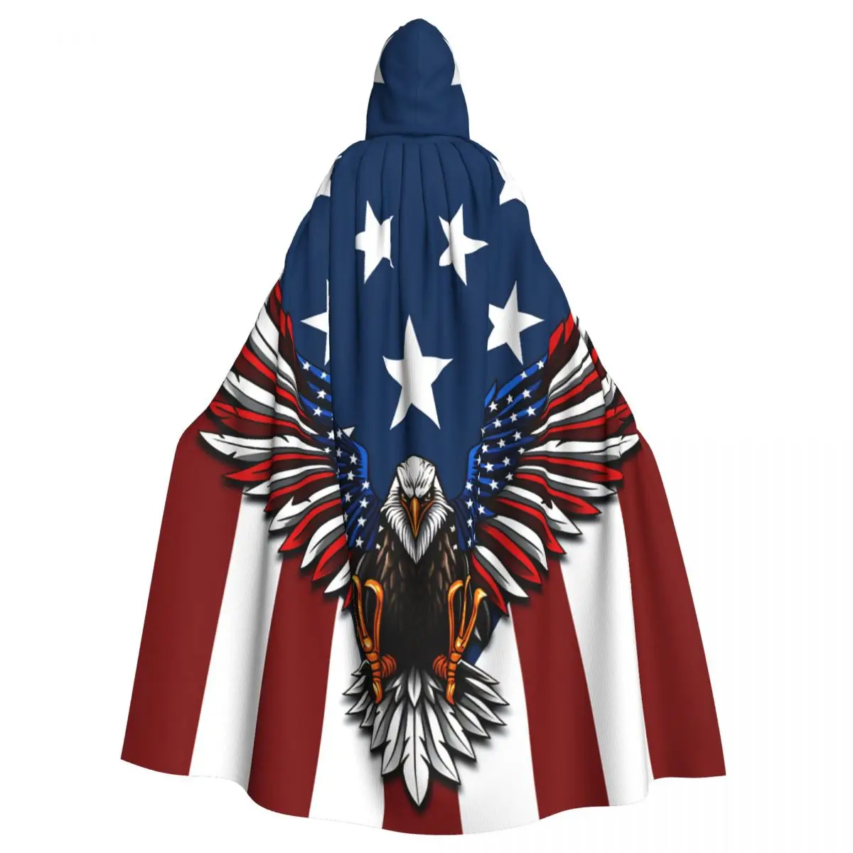 USA 250th Anniversary American Long Hooded Cloak for Aldult Unique Cape