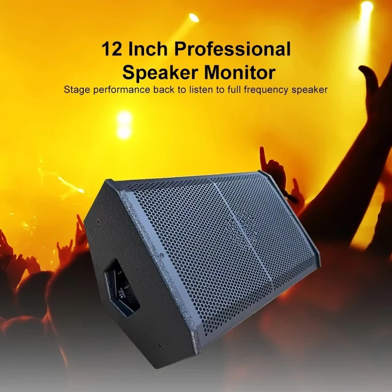 12 Inch Bass Professional Speakers Monitor Flat Passive Active Concert Studio Stage Monitor Speaker