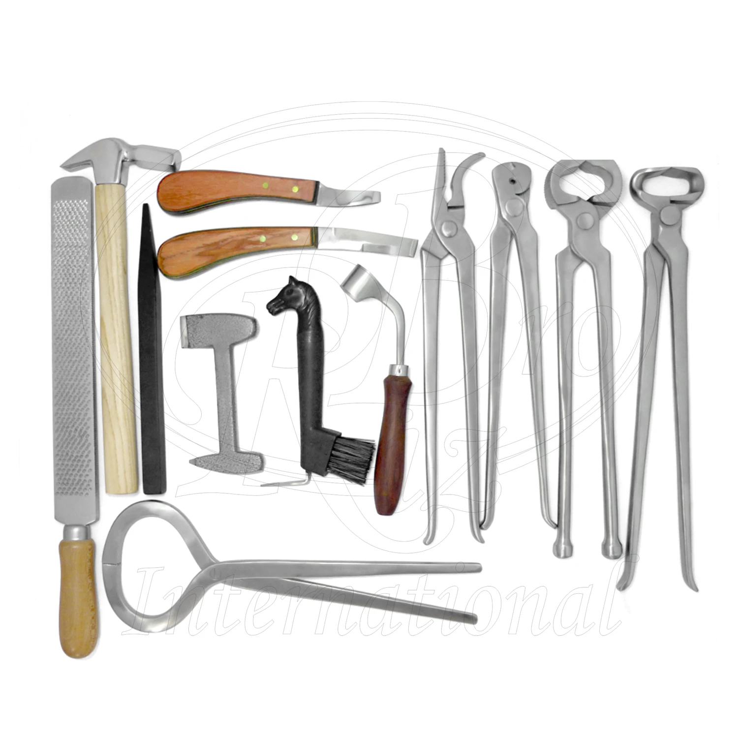 Horse Farrier Tools Kit of 13 Pieces/Professional  Farrier's Equipment Kit