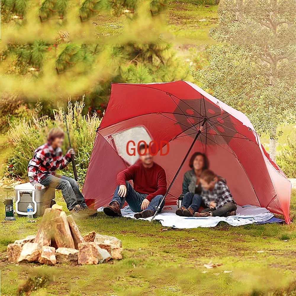 

7.87ft Outdoor Large Beach Umbrella Fishing Picnic Waterproof Sun Protection Tent Portable Canopy Camping Weather Shelter Shade