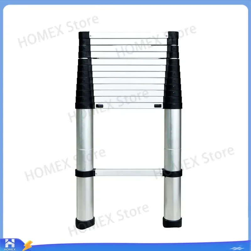 Telescopic Ladder 3.8m 3.2m Aluminum Alloy Extension Step Ladder Portable Folding Stair for Home Roof RV Camping Heavy Duty
