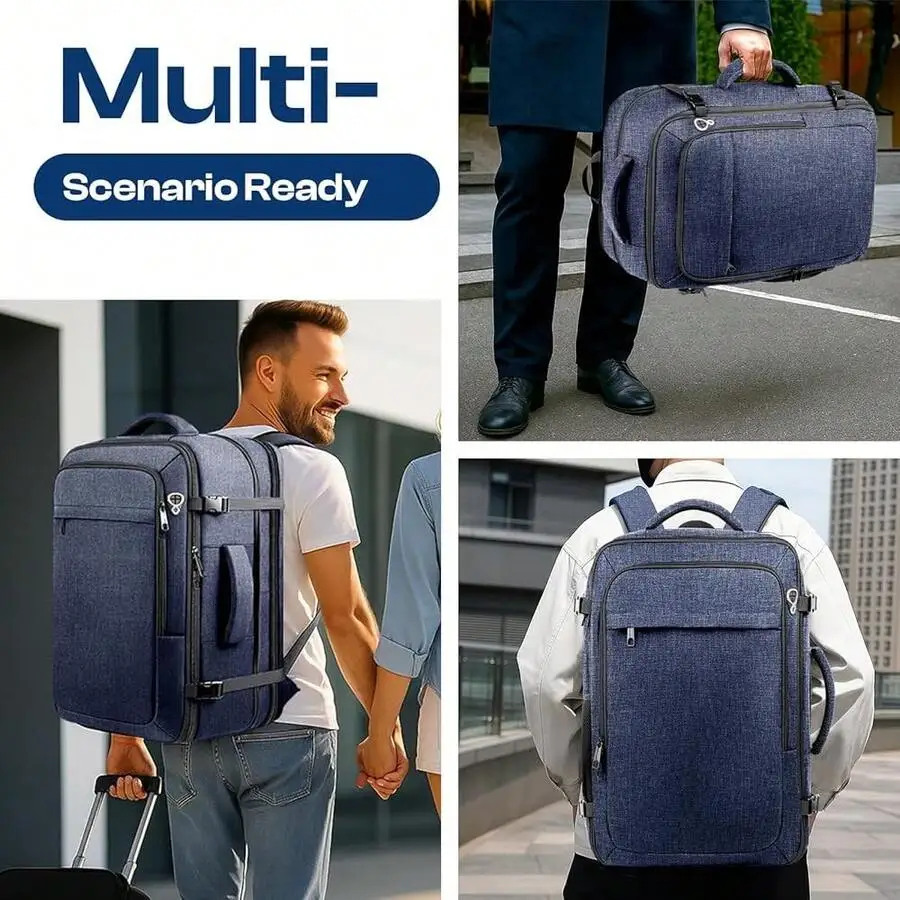 

Expandable Travel Backpack 35-45L TSA Approved Laptop Bag For Men