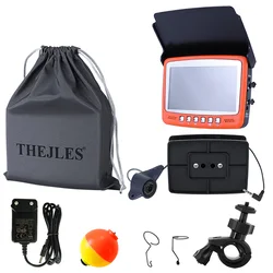 4.3 Inch IPS Monitor Visual Fish Finder HD Fishing Camera With 15m Cable 1000TVL Underwater Camera Control 8pcs Infrared Lights