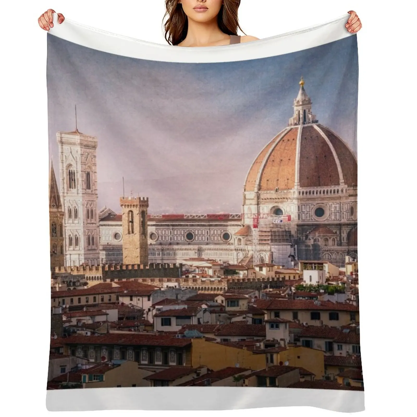 

Historic Core of Florence Italy Throw Blanket Thins Blankets For Baby Bed linens Camping Blankets