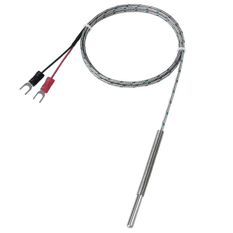 High Temperature Stainless Steel PT100 K Type Thermocouple Sensor Industrial Long Life