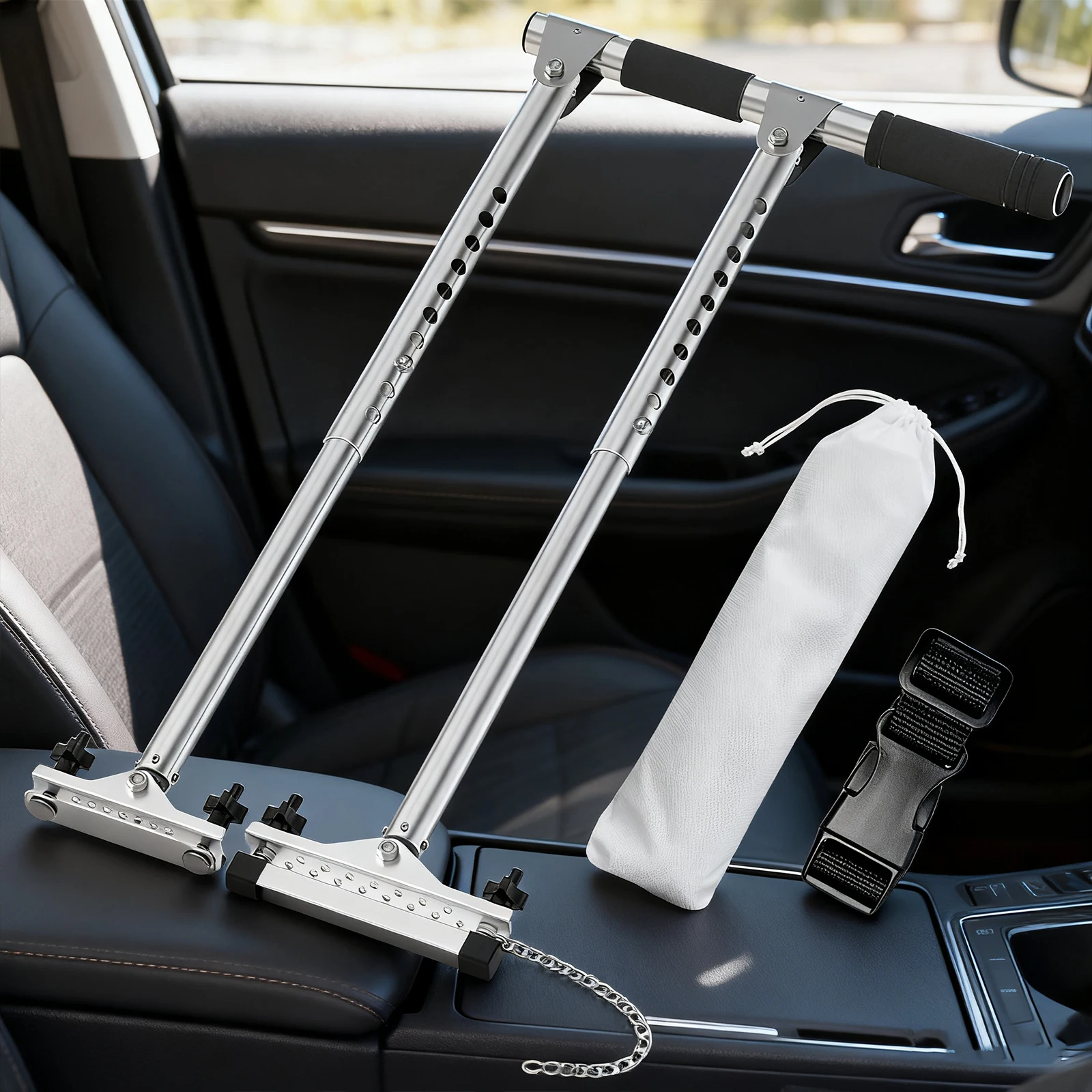 Handicap Driver Hand Control Adjustable Length Handicap Driving Hand Control Car Pedal Assist Controls for Disabled Drivers