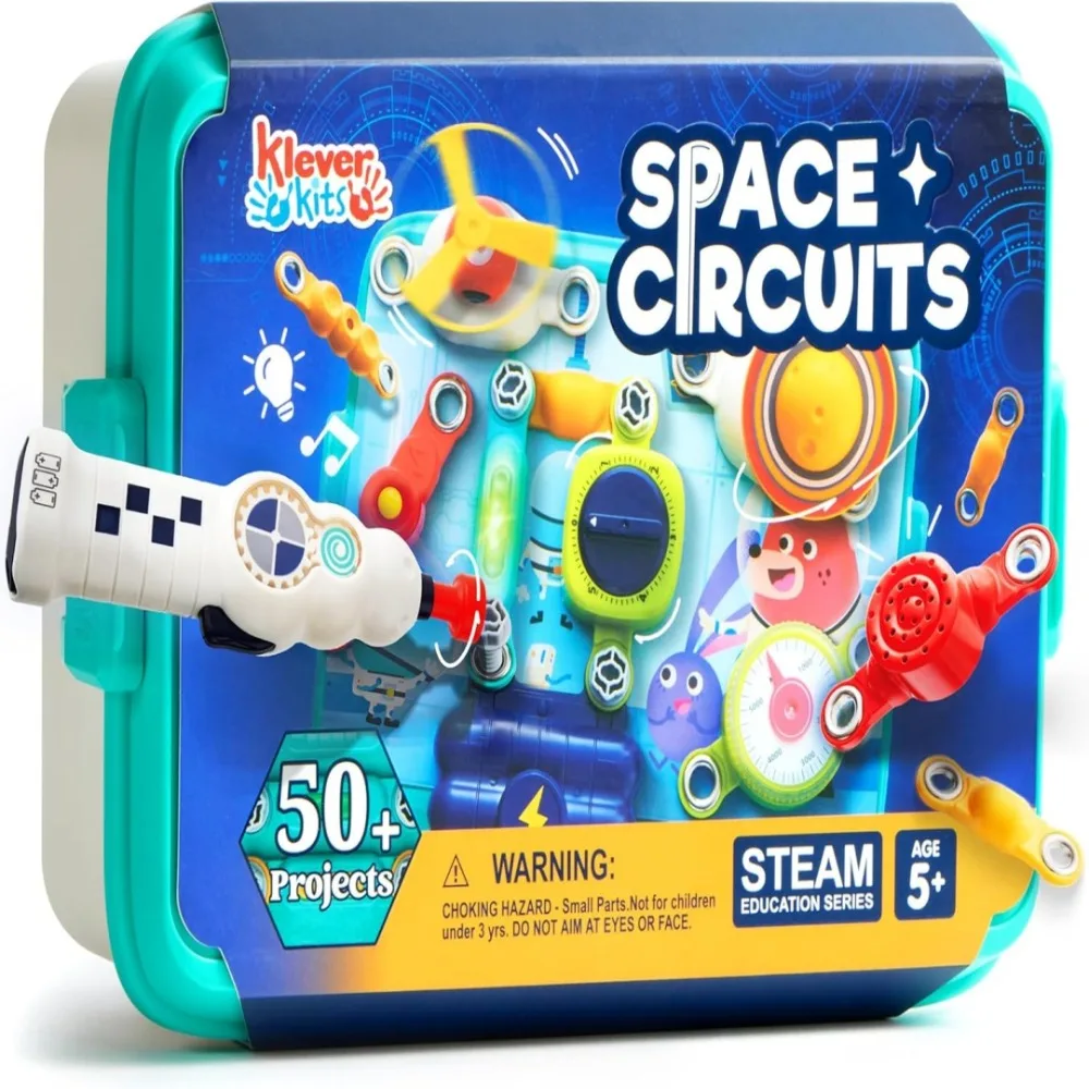 

JOYFY Kids 50+ проектов Космические схемы Комплект электроники с 46 компонентами STEM Игрушка для детей 5-8 лет Образовательные научные наборы