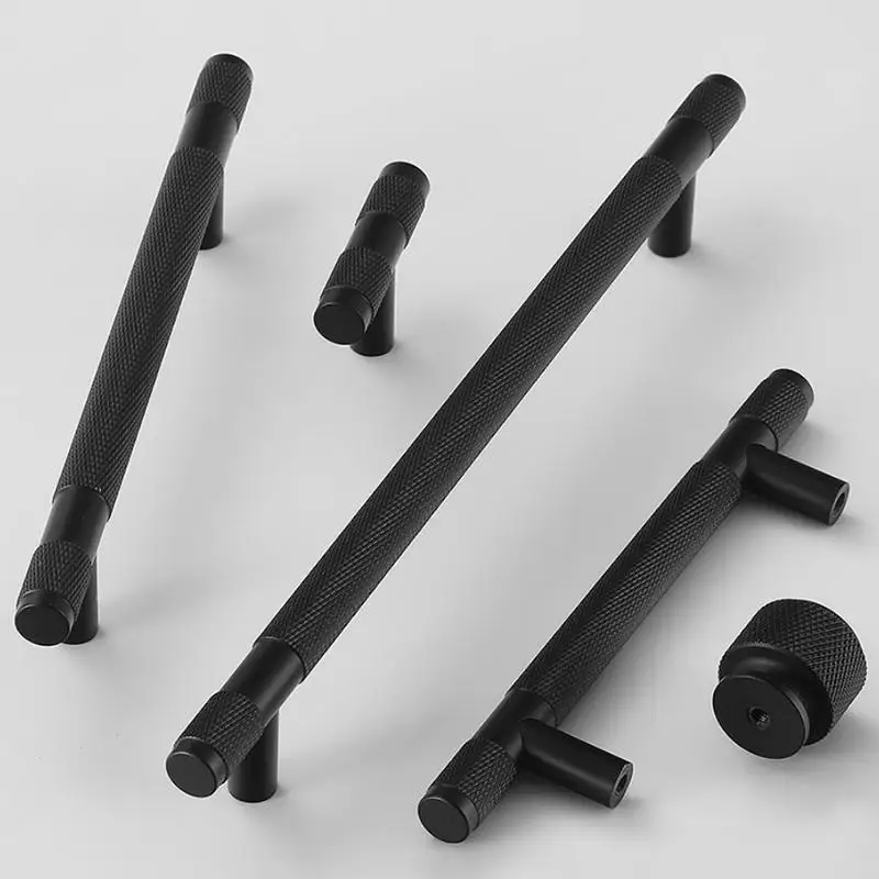 Gold Knurled Handles Aluminum for Cabinet and Drawer Perfect Wardrobe Accessory Solution