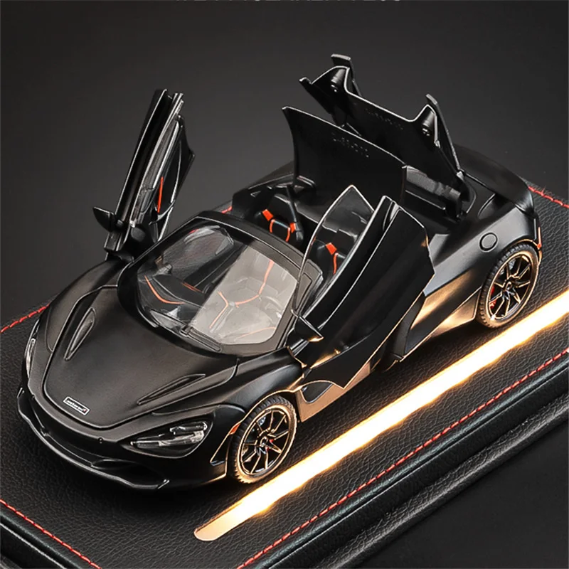 

1:18 720S Alloy Track Racing Car Model Diecasts Metal Sports Car Vehicles Model Sound Light Simulation Collection Kids Toys Gift