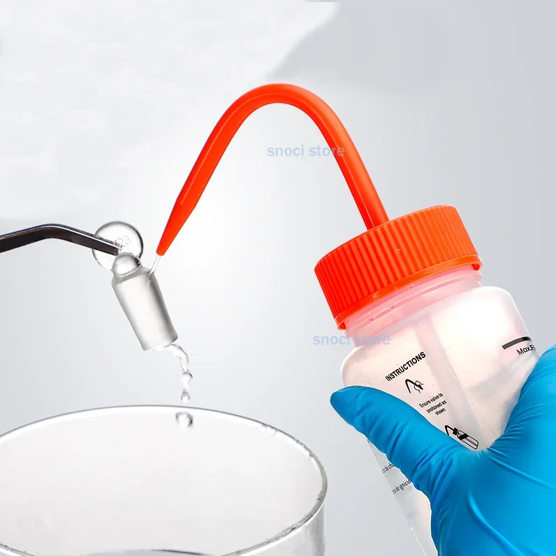 زجاجة الغسيل العلمية، الأسيتون، كحول الإيثيل، الميثانول، الآيسوبروبانول، الماء المقطر، زجاجات هيبوكلوريت الصوديوم الآمنة 500 مل