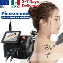 Máquina profesional de picosegundos para eliminación de tatuajes, máquina de salón de belleza, alta potencia, potente, qswitch Nd Yag