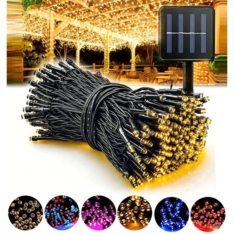 Solar LED String Lights with 8 Lighting Modes Solar Fairy Lights Waterproof for Outdoor Yard Patio Party Garden Tree Decor