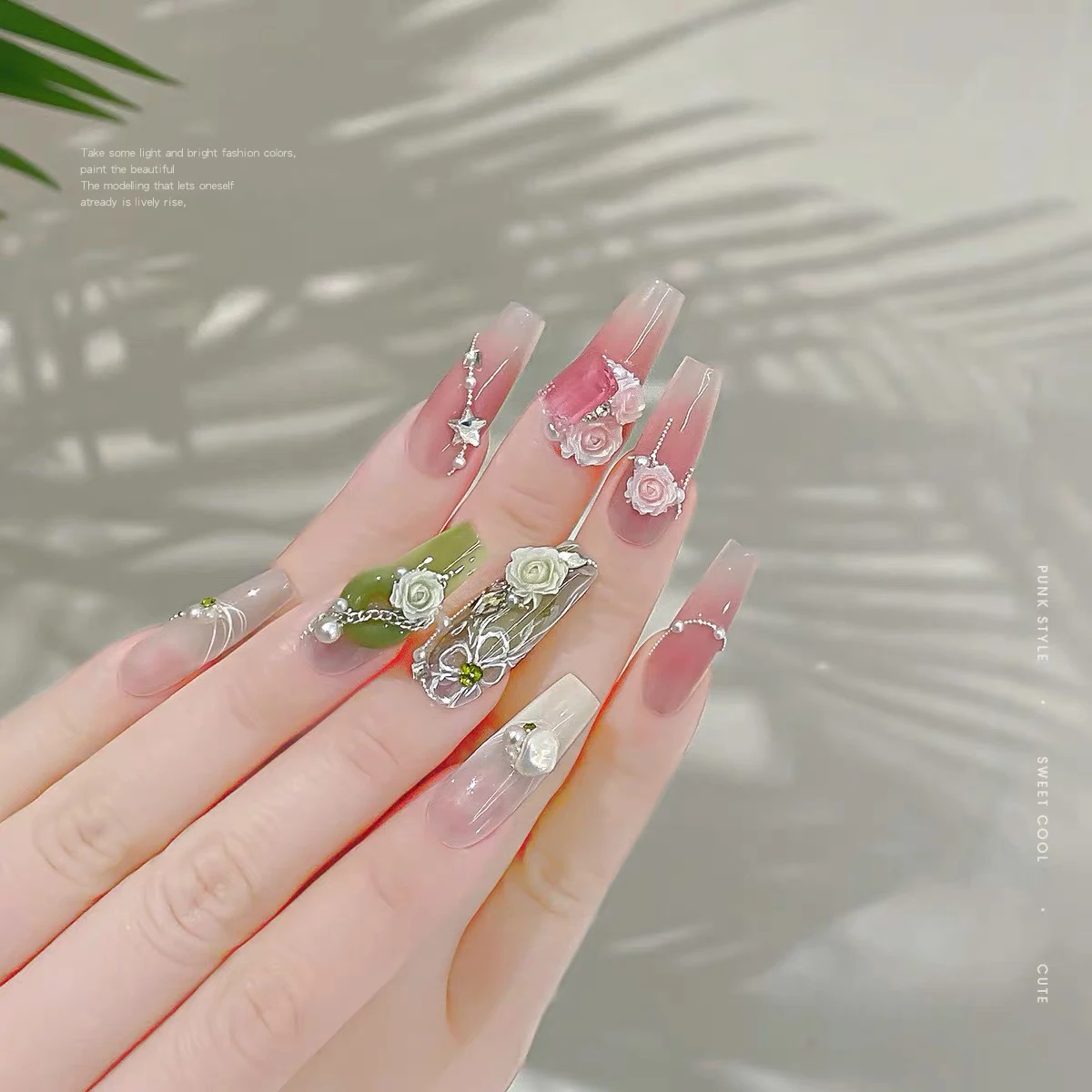 50 Stuks Hars Roos Bloem Ontwerp Nagel Charme Accessoires Gemengde Manicure Deel Diy Ronde Bloem Nagel Sieraden Telefoon Decoratie