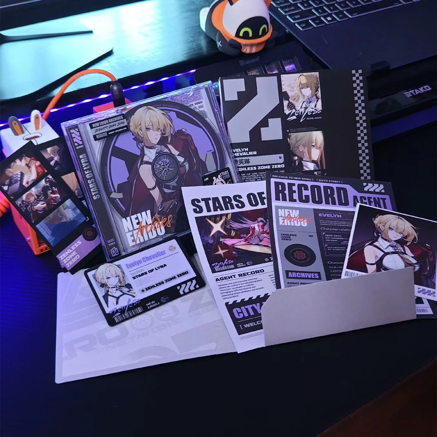 Juego Zenless Zone Zero Evelyn Chevalier música CD Hikasa Yoko OST álbum de grabación de música Cosplay historia imagen DVD caja de seguimiento sonoro regalo