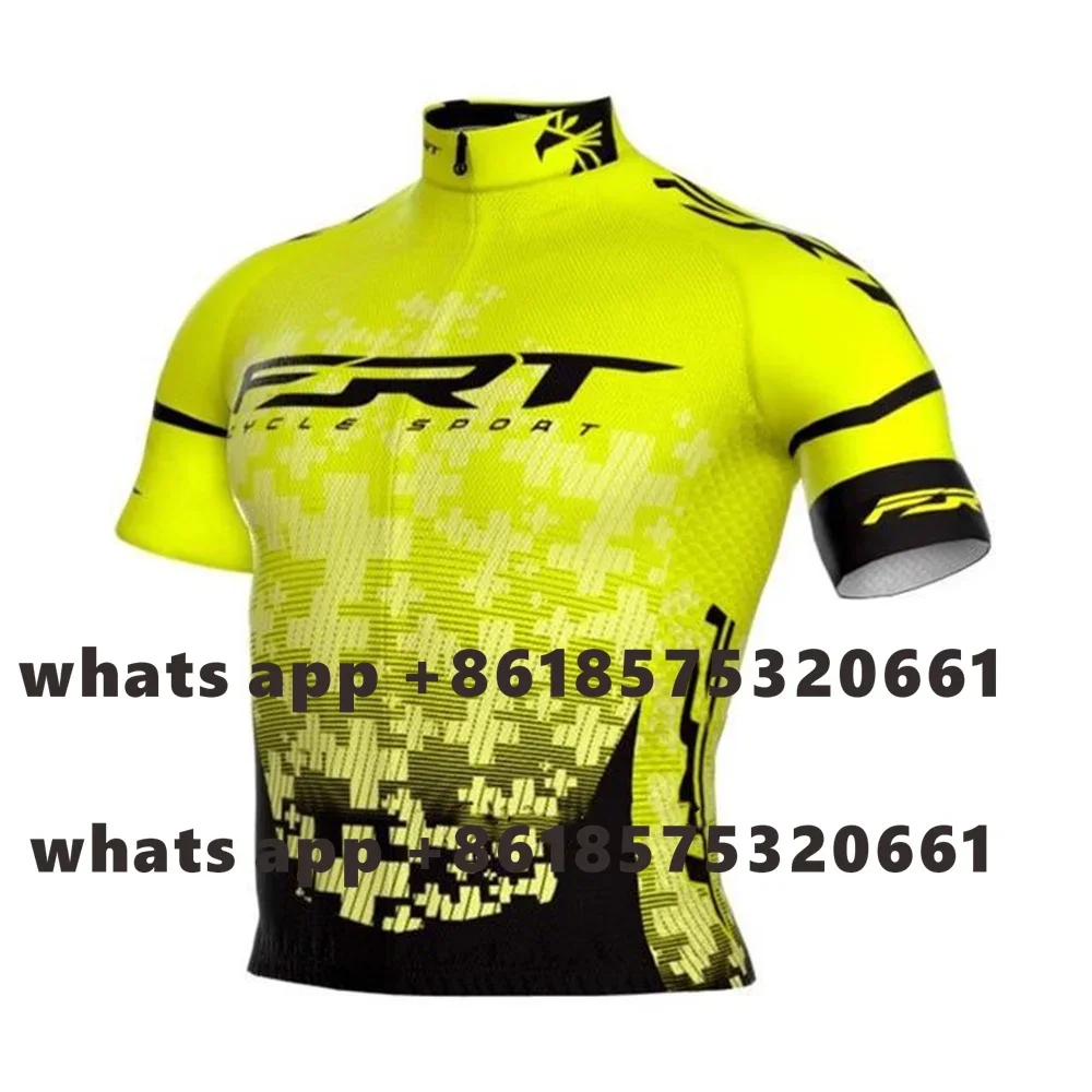 Frt 2022 Summer Team Cycling Jersey Men's Bicycle Jersey Breathable Short Sleeve Shirt Racing Bike Clothes Ciclismo Hombres New